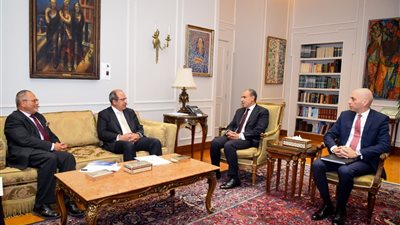 وزير الخارجية يستقبل رئيس الجامعة البريطانية في مصر
