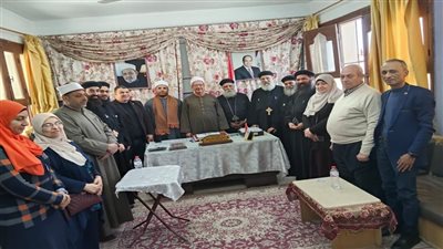 وفد القساوسة يزور الإدارة الأزهرية في أشمون لتقديم التهنئة بشهر رمضان المبارك