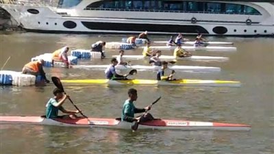 انطلاق اليوم الثانى بتصفيات كأس مصر للكانوي والكياك بنهر النيل