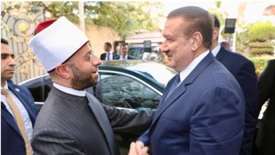 وزير الأوقاف ومحافظ المنوفية  يؤديان صلاة الجمعة بمسجد قباء بقرية 