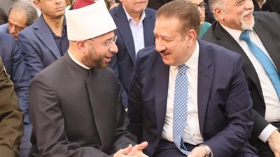 محافظ المنوفية ووزير الأوقاف يفتتحان مسجد 