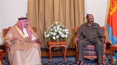 السعودية وإريتريا تبحثان تعزيز التعاون الثنائي والقضايا الإقليمية والدولية