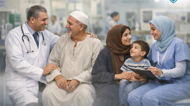 ابتسامة الشفاء داخل