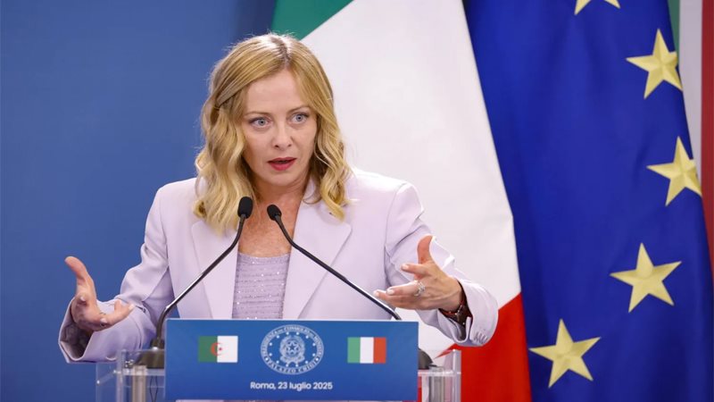  رئيسة الوزراء الإيطالية