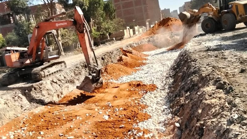 تطهير ترعة الحفرية