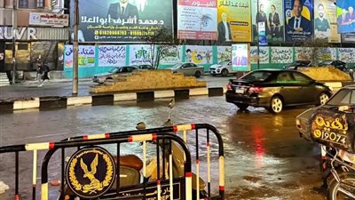 أمطار متوسطة تتساقط على قرى ومدن محافظة الفيوم 