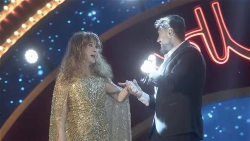 الفنانة نيللي وتامر