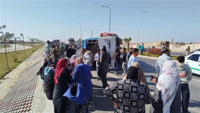 إصابة 5 أشخاص في انقلاب أتوبيس بالمنيا الجديدة