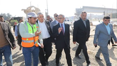 محافظ بني سويف يتابع المرحلة الأولى من مشروع كوبري الشاملة على الإبراهيمية