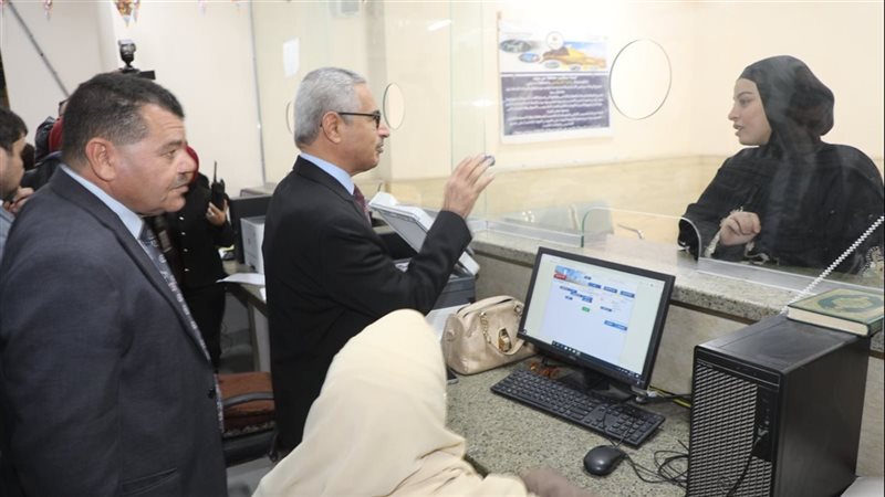 محافظ بنى سويف يتفقد