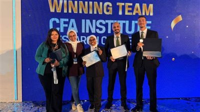 الجامعة الألمانية تحصد المركز الثاني بمسابقة عالمية مختصة ببحوث الأسهم والتحليل المالي