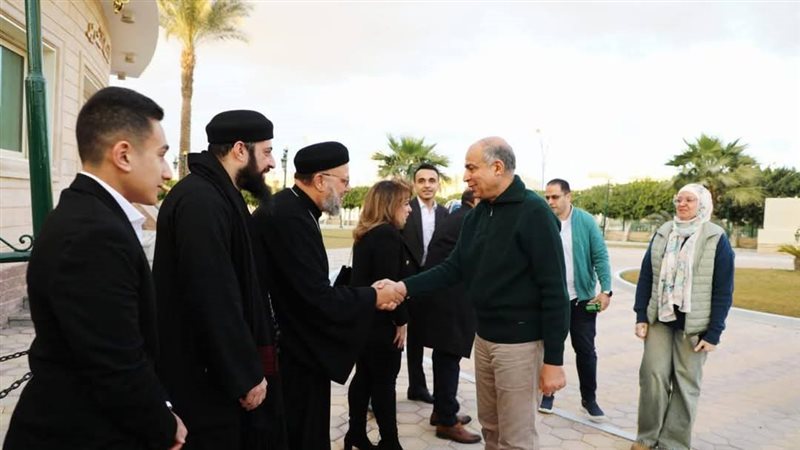 محافظ المنيا خلال مأدبة الإفطار 