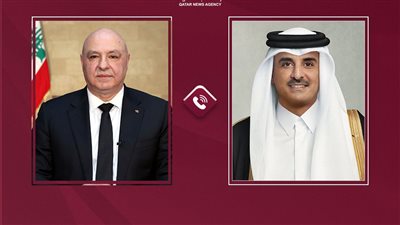 قطر ولبنان تؤكدان أهمية ضبط النفس وتكثيف الجهود الدبلوماسية