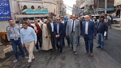 محافظ المنوفية يتفقد المركز التكنولوجي لأعمال الرصف والتطوير بالباجور 