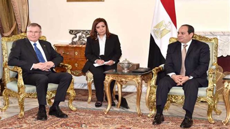 الرئيس السيسي يستقبل