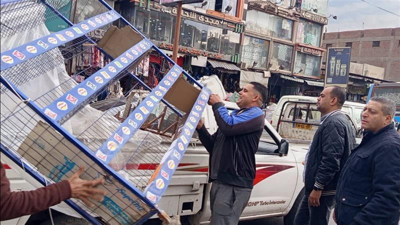 جانب من حملات رفع الإشغالات