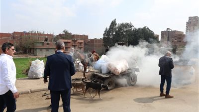 جولة ميدانية لمحافظ الجيزة بالوراق وأوسيم ومنشأة القناطر