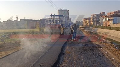 رصف مدينة بيلا ضمن مشروعات الخطة الاستثمارية بكفرالشيخ