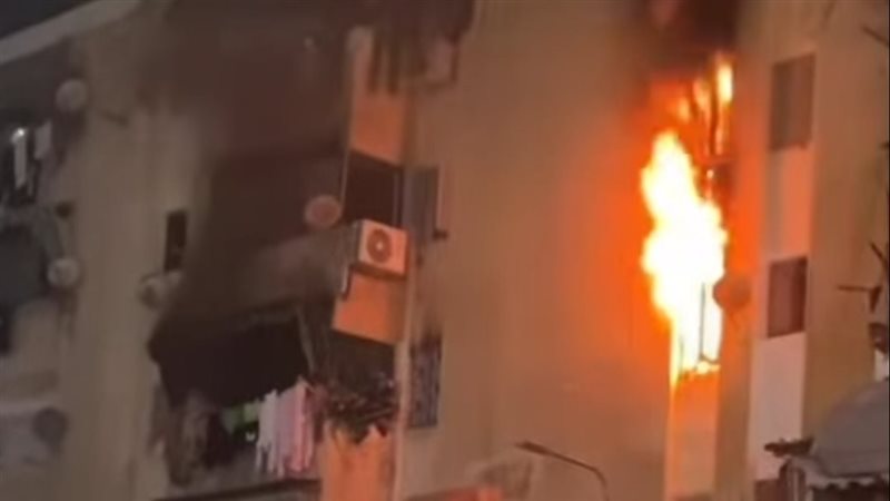 حريق وحدة سكنية ببورسعيد