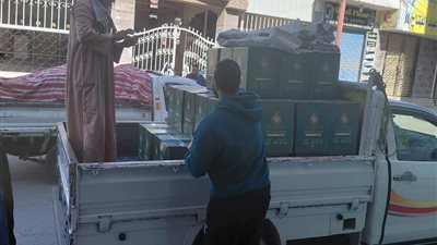 توزيع 440 كرتونة غذائية من بيت الزكاة للأسر الأولى بالرعاية بالإسكندرية