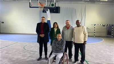 مي زين الدين تزور معسكر منتخب سلة الكراسي المتحركة لدعم اللاعبين قبل تصفيات إفريقيا