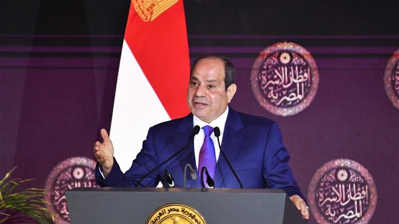 السيسي في الحفل 