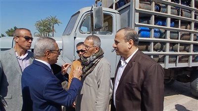  محافظ بني سويف يوجه بفحص منظومة توزيع أسطوانات البوتاجاز