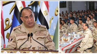 وزير الدفاع يلتقي مقاتلي الجيش الثالث الميداني وقوات شرق القناة لمكافحة الإرهاب 