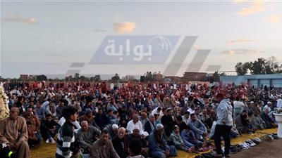 آلاف المواطنين بكفر الشيخ يؤدون صلاة عيد الفطر المبارك