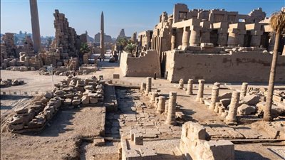 الانتهاء من مشروع إعادة تركيب وترميم بوابة سور الملك رمسيس الثالث شمال معابد الكرنك