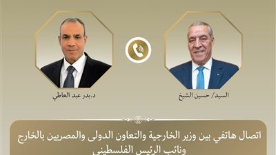 وزير الخارجية يبحث هاتفياً مع نائب الرئيس الفلسطيني تطورات الأوضاع في الضفة وغزة