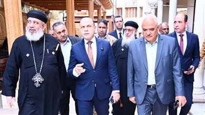 محافظ الغربية يتفقد مسار العائلة المقدسة وكنيسة العذراء الأثرية بسمنود