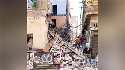 إصابة سيدة في انهيار جزئي لعقار بمحافظة الإسكندرية 