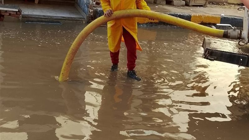 متابعه شفط مياه الأمطار