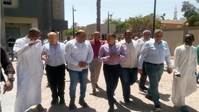محافظ أسوان يتفقد مشروعات إحلال وتجديد مستشفى نصر النوبة المركزى