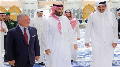 ولي العهد السعودي وعاهل الأردن وأمير قطر يبحثون مستجدات الأوضاع الإقليمية