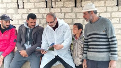 استمرار الحملة القومية لتحصين الماشية ضد الجلد العقدي وجدري الأغنام بالإسماعيلية