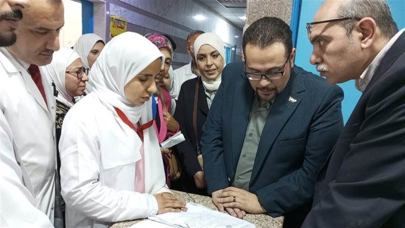 جانب من المرور بمستشفي