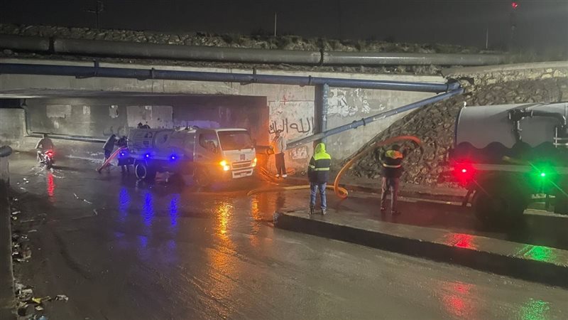 سحب المياه من الأنفاق