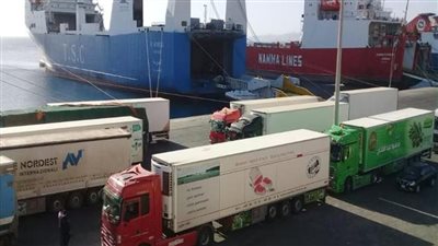 جنوب سيناء: ميناء نويبع البحري يشهد تداول 4100 طن بضائع و226 شاحنة