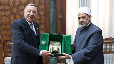 شيخ الأزهر يستقبل رئيس المحكمة الدستورية للاطمئنان على صحته وتبادل التقدير