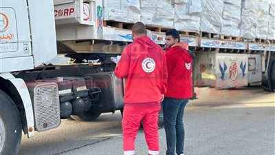 الهلال الأحمر المصري يواصل دعم غزة بمدها بنحو 3,290 طنًا من المساعدات الإنسانية الشاملة