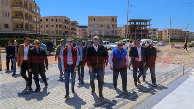 محافظ كفرالشيخ يتفقد الكورنيش الجديد بمصيف بلطيم