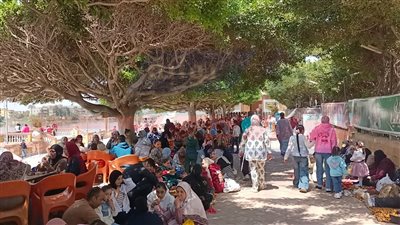 إقبال كثيف على الحدائق والرحلات النيلية في شم النسيم بكفرالشيخ