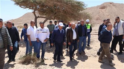 وزيرا النقل والكهرباء يبدآن خطوات مشروعات توليد الكهرباء من طاقة الرياح بجبل الجلالة