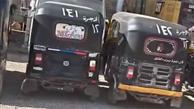 حملة لضبط التوك توك والتحفظ على 24 مركبة ببني مزار بالمنيا