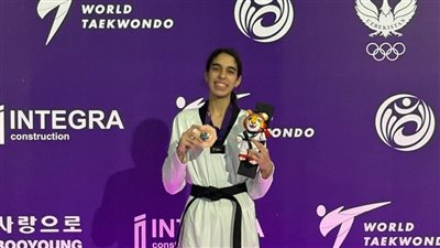 حلا هاني تضيف البرونزية الثانية لمصر في بطولة العالم للتايكوندو للشباب بأوزبكستان