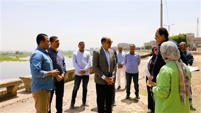 محافظ المنيا يعاين موقع تطوير الامتداد الجنوبي للكورنيش ويوجه ببدء التنفيذ