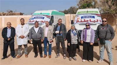 فحص 553 مواطنًا في قافلة طبية مجانية بالفشن ببني سويف