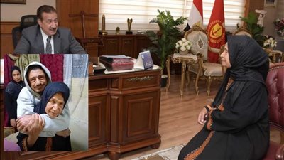 سيدة بورسعيد.. حكاية أم حملت ابنها 45 عامًا حتى وصلت قصتها للمحافظ
